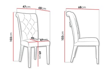 Garvin Matstol - Beige/Vit - Products - Möbler - Fåtölj & stolar - Matstol & köksstol