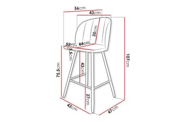 Kintore Barstol - Svart - Products - Möbler - Fåtölj & stolar - Barstol & barpall