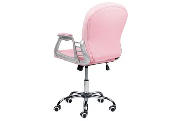 Kontorsstol med kristaller Princess Rosa/svart/silver - Rosa/svart/silver - Products - Möbler - Fåtölj & stolar - Kontorsstol & skrivbordsstol