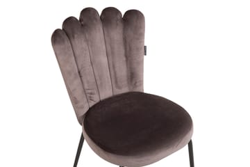 Limhamn Karmstol Sammet - Grå - Products - Möbler - Fåtölj & stolar - Matstol & köksstol