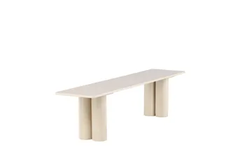 Matbänk Olivia 40x180x45 cm - Vit - Products - Möbler - Fåtölj & stolar - Sittbänk