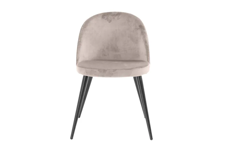 Matstol utan armstöd Venture Home Velvet Köksstol Sammet Pink - Products - Möbler - Fåtölj & stolar - Matstol & köksstol