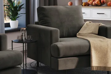 Menard Compact Fåtölj - Mörkgrå - Products - Möbler - Fåtölj & stolar - Fåtölj