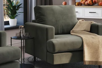 Menard Compact Fåtölj - Mörkgrön - Products - Möbler - Fåtölj & stolar - Fåtölj