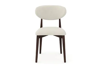 Molly Matstol i trä med tygsits - Rökt ek/Beige - Products - Möbler - Fåtölj & stolar - Matstol & köksstol