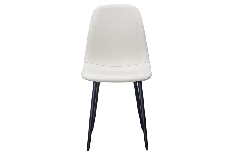 Nibe Matstol - Beige/Metallben Svart - Products - Möbler - Fåtölj & stolar - Matstol & köksstol