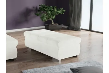 Cerys Fotpall 60 cm - Vit - Products - Möbler - Fåtölj & stolar - Pall & puff - Fotpallar