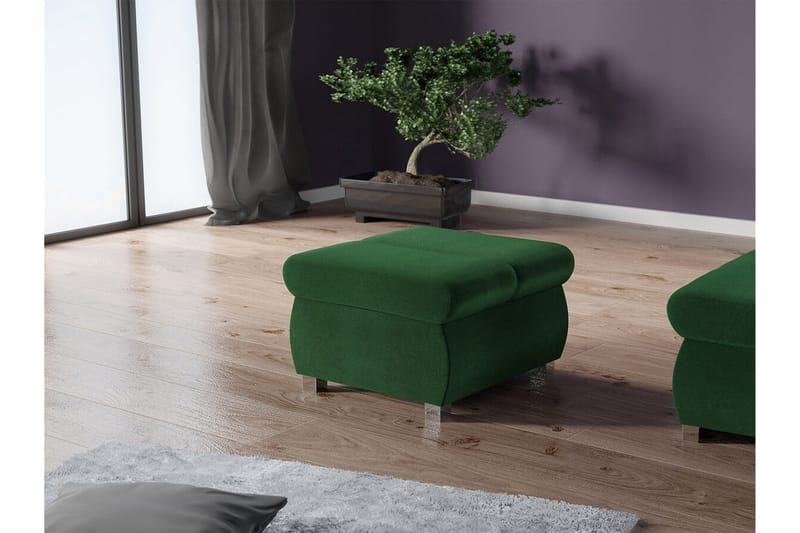 Kintore Fotpall 60 cm Dark green - Products - Möbler - Fåtölj & stolar - Pall & puff - Fotpallar