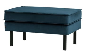 Lissbon Fotpall Sammet - Blå - Products - Möbler - Fåtölj & stolar - Pall & puff - Fotpallar