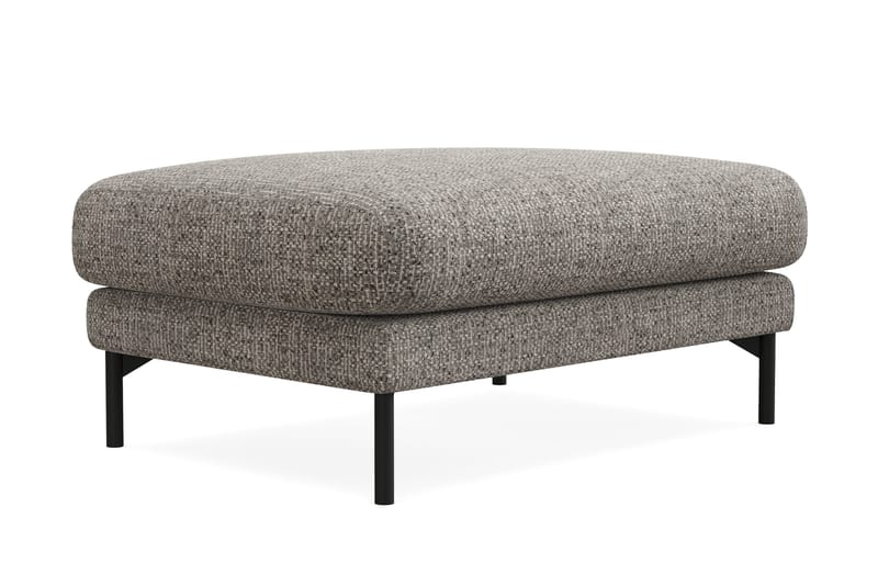 Menard Premium Fotpall i Chenille - Grå - Products - Möbler - Fåtölj & stolar - Pall & puff - Fotpallar
