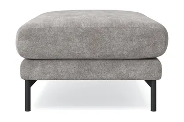 Menard Premium Fotpall i Chenille - Grå/Brun - Products - Möbler - Fåtölj & stolar - Pall & puff - Fotpallar