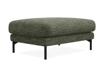 Menard Premium Fotpall i Chenille - Grön - Products - Möbler - Fåtölj & stolar - Pall & puff - Fotpallar