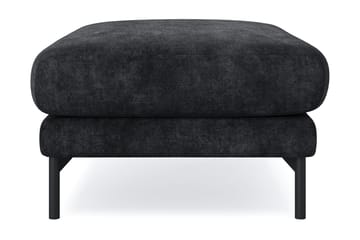 Menard Premium Fotpall i Chenille - Svartt - Products - Möbler - Fåtölj & stolar - Pall & puff - Fotpallar