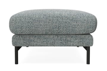 Menard Premium Fotpall i Chenille - Grå/Blå - Products - Möbler - Fåtölj & stolar - Pall & puff - Fotpallar