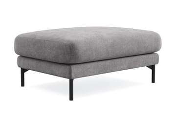 Menard Premium Fotpall i Chenille - Grå - Products - Möbler - Fåtölj & stolar - Pall & puff - Fotpallar