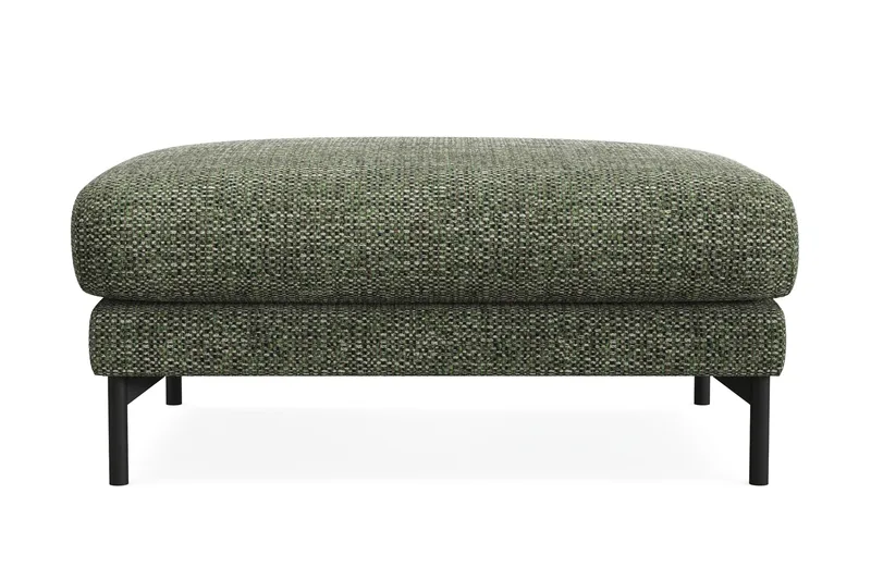 Menard Premium Fotpall i Chenille - Grön - Products - Möbler - Fåtölj & stolar - Pall & puff - Fotpallar
