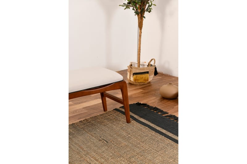 Touch Sittpall 120 cm - Valnöt/Cream - Products - Möbler - Fåtölj & stolar - Pall & puff - Fotpallar