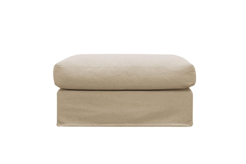 Valencia Fotpall med avtagbar och tvättbar klädsel - Beige - Products - Möbler - Fåtölj & stolar - Pall & puff - Fotpallar