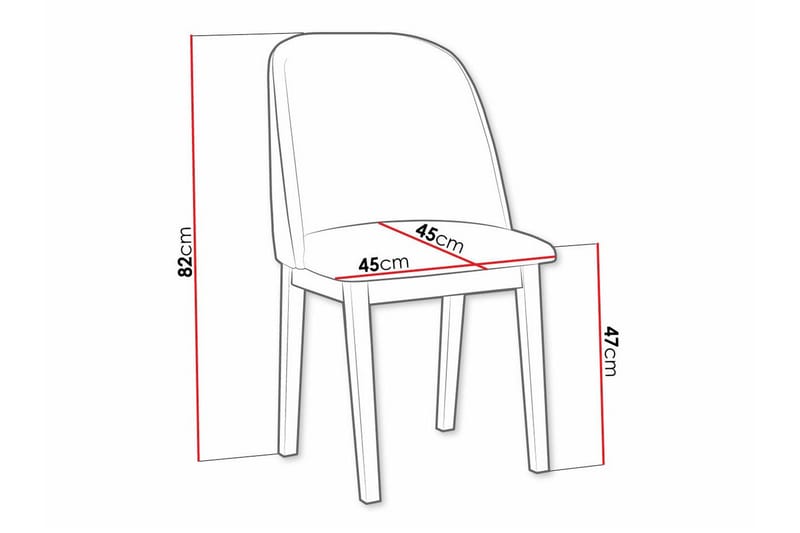 Patrickswell Matstol - Vit - Products - Möbler - Fåtölj & stolar - Matstol & köksstol