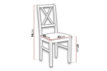 Patrickswell Matstol - Vit - Products - Möbler - Fåtölj & stolar - Matstol & köksstol