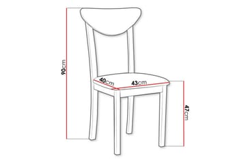 Patrickswell Matstol - Vit - Products - Möbler - Fåtölj & stolar - Matstol & köksstol