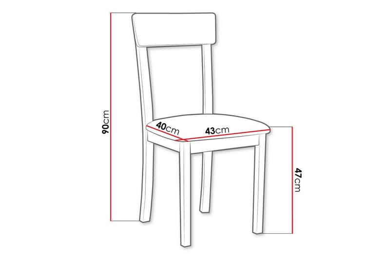 Patrickswell Matstol - Vit - Products - Möbler - Fåtölj & stolar - Matstol & köksstol