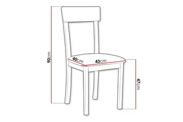 Patrickswell Matstol - Vit - Products - Möbler - Fåtölj & stolar - Matstol & köksstol