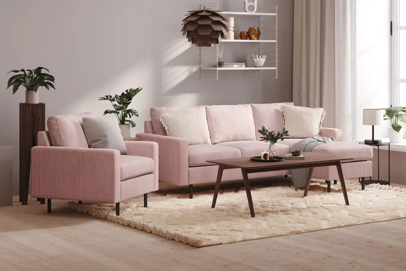 Peppe Fåtölj - Rosa - Products - Möbler - Fåtölj & stolar - Fåtölj