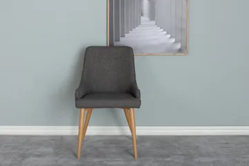 Plaza Matstol - Mörkgrå - Products - Möbler - Fåtölj & stolar - Matstol & köksstol