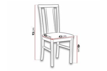 Roma Matstol Black/Wood - Products - Möbler - Fåtölj & stolar - Matstol & köksstol