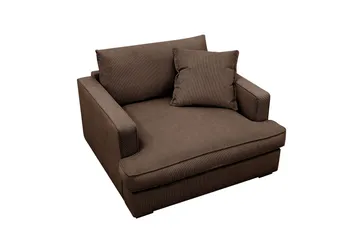 Rossita lyx Extra djup Fåtölj - Brun Manchester - Products - Möbler - Fåtölj & stolar - Fåtölj