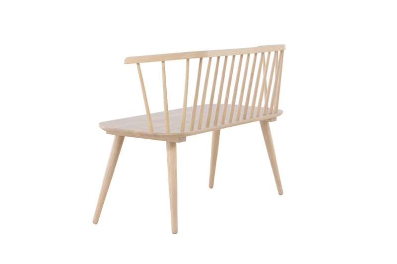 Sittbänk med ryggstöd Venture Home Bobby Sittbänk 120 cm Whitewash Whitewash - Products - Möbler - Fåtölj & stolar - Sittbänk - Bänk med ryggstöd