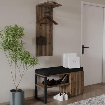 Uniqo Hallställsset 35x90x35 cm - Antik valnöt - Products - Möbler - Fåtölj & stolar - Sittbänk