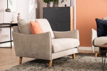 Trend Lyx Fåtölj - Beige/Ek - Products - Möbler - Fåtölj & stolar - Fåtölj