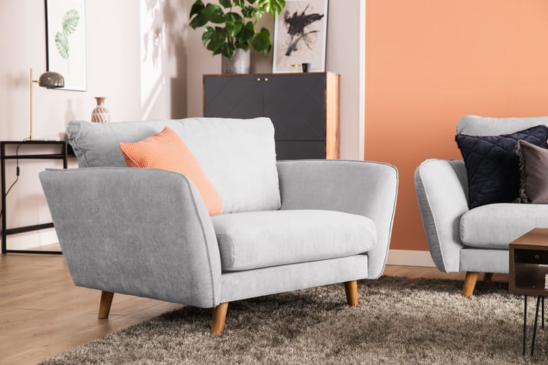Trend Lyx Fåtölj - Ljusgrå/Ek - Products - Möbler - Fåtölj & stolar - Fåtölj