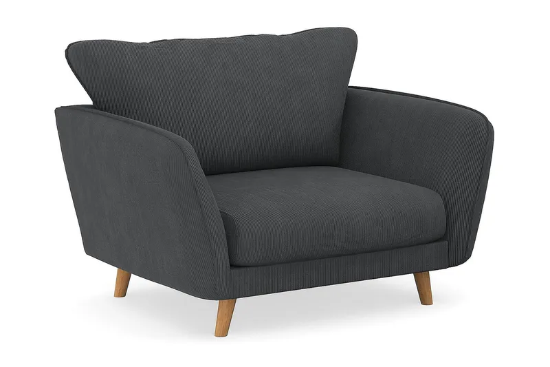 Trend Lyx Fåtölj - Mörkgrå Manchester - Products - Möbler - Fåtölj & stolar - Fåtölj