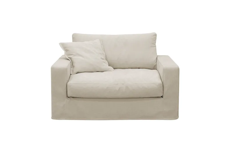 Valencia Extra Djup Fåtölj med avtagbar och tvättbar klädsel - Beige - Products - Möbler - Fåtölj & stolar - Fåtölj