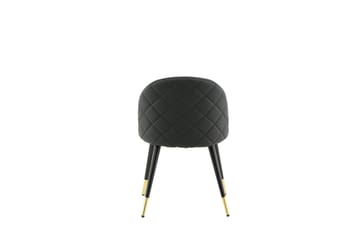 Velvet Deluxe Matstol - Mässing/Svart - Products - Möbler - Fåtölj & stolar - Matstol & köksstol