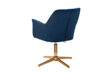 Willowdale Kontorsstol med Armstöd - Mörkblå/Guld - Products - Möbler - Fåtölj & stolar - Kontorsstol & skrivbordsstol