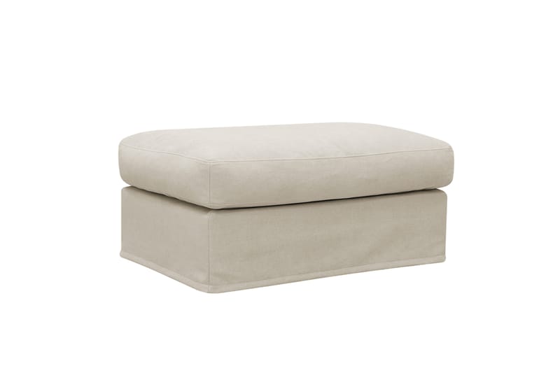 Valencia Extra Djup 3-sits soffa + fotpall med avtagbar och tvättbar klädsel - Beige - Products - Möbler - Soffa