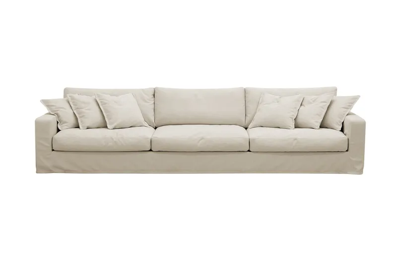 Valencia Extra Djup 5-sits Soffa med avtagbar och tvättbar klädsel - Beige - Products - Möbler - Soffa