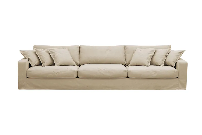 Valencia Extra Djup 5-sits Soffa med avtagbar och tvättbar klädsel - Beige - Products - Möbler - Soffa