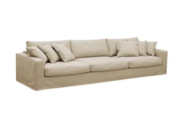 Valencia Extra Djup 5-sits Soffa med avtagbar och tvättbar klädsel - Beige - Products - Möbler - Soffa