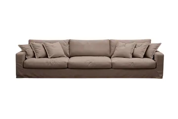 Valencia Extra Djup 5-sits Soffa med avtagbar och tvättbar klädsel - Mörkbrun - Products - Möbler - Soffa
