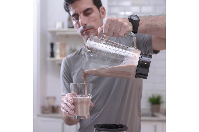 Kannmixer Black+Decker 800W 1.5L Borstat Stål - Grå - Products - Servering & matlagning - Köksmaskin - Blanda & hacka - Blender