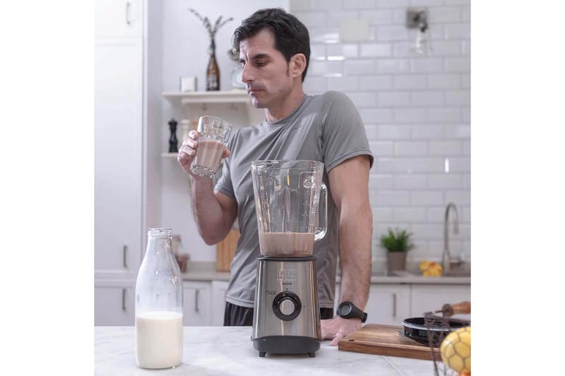 Kannmixer Black+Decker 800W 1.5L Borstat Stål - Grå - Products - Servering & matlagning - Köksmaskin - Blanda & hacka - Blender