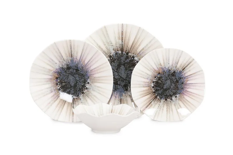 Subatan Tallriksset 24 Delar, Porslin/Flerfärgad