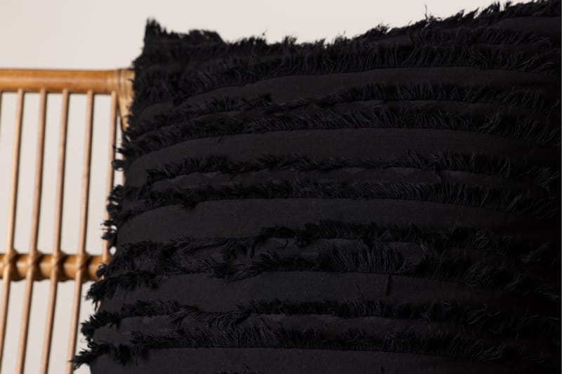 Edith Kuddfodral - Svart - Products - Textil & mattor - Kudde & kuddfodral - Kuddfodral