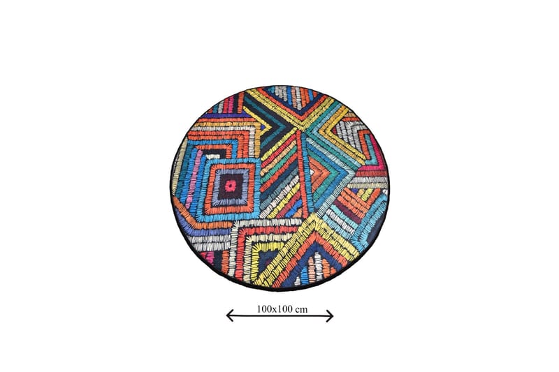 Chilai Home Badmatta 100 Rund - Multi - Products - Textil & mattor - Matta - Badrumsmatta