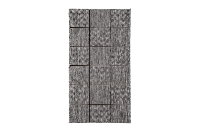 Madrid Square Flatvävd Matta 80x240 - Grå/Svart - Products - Textil & mattor - Matta - Flatvävd matta